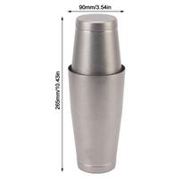 2 Section Design Weighted Cocktail Shaker 304 Stainless Steel Professional Bar Shaker  Bar
