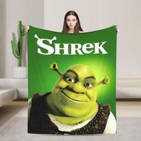 Funny Shreks Meme Printed Blanket For Men Women Super Soft Warm Throw Blankets for Living Room 50x60 Inches Multi-size Size: 75*100cm, Weight: 230 GSM