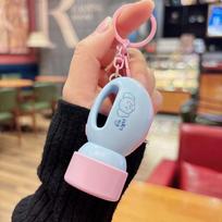 MINI Light-Up Flashlight Keychain Lightweight LED Bag Charm Night Light Pendant  Key/Backpack Decor mėlyna