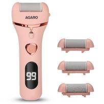 AGARO Callus Remover with 3 Interchangeable Head Rollers, Electronic Foot Scrubber For Callus & Dead Skin Removal, Pedicure Device, 2 Speed, Rechar