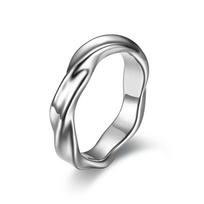 Möbius Couple Rings for Men Women Matching 10 sidabras