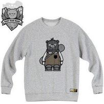 Doldol Snuk_Mtm_05 Snowboard Polar Bear Snook Sweatshirt Long Sleeve Gray/Xxl