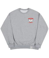 Graver [Unisex] Small White Duck Wing Smile Sweatshirt_Gray Grey/L