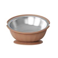Non-Slip 2 in 1 Pet Feeder Stainless Steel Bowl Cat Food Bowl Slow Feeder Bowl  Indoor Use kava