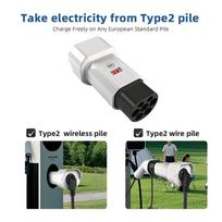 EV Charging Adapter Type 2 To Schuko Socket 16A 220V EV Connector EV Conversion Energy kaip parodyta spalva
