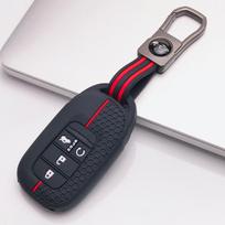 Anti Slip Car Key Protector for Honda Accord Civic CR V HR V Pilot Passport Odyssey Ridgeline Insight Clarity Fit Jazz with Keychain Key Fob Protector juoda