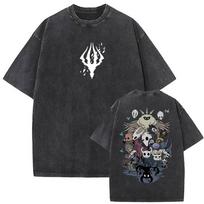 Limited Game Hollow Knight Vintage Washed T Shirt Men Gothic Cosplay Clothing T-shirts Unisex Humor Fashion Short Sleeve T-shirt S įvairiaspalvis