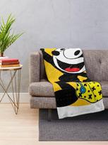 Felix The Cute Cat Vol Soft Cozy Throw Blanket for Living Room Sofa Bed Perfect Gift Idea Size: 75*100cm, Weight: 230 GSM
