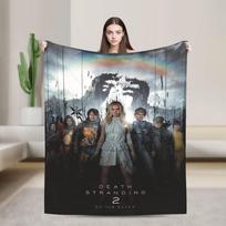Death Stranding Game Blanket Flannel Autumn/Winter Multi-function Super Warm Throw Blanket for Bedding Bedroom Bedspread Size: 75*100cm, Weight: 230 GSM