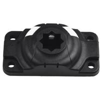 New Black Kayak Rod Holder Base Secure ABS Rod Holder Mount Base Fishing Acessories Kayak Boat Fishing Rectangular Mount Base