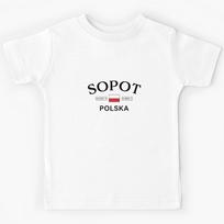 Sopot Polska (Poland) Polish Coordinates Kids T-Shirt 150