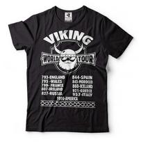 Viking World Tour T-Shirt: Patriotic Norse History Tee 4XL