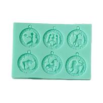 Silicone Mold for DIY Keychain Necklace Charms Epoxy Resin Jewellery Making
