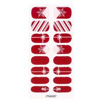 Customization New Christmas Gel Nail Stickers with UV Lamp Christmas Tree and Star Gel Nail Stickers
