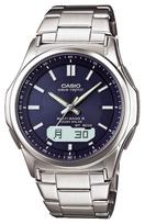 Wave Ceptor Solar Sidabrinis [Casio] WVA-M630D-2AJF Vyriškas laikrodis, Įkraunamas saulės energija,