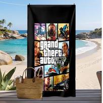 Grand theft auto Printed Quick Dry Beach Towel Super Absorbent Soft Lightweight Bath Towel for Pool Summer Travel 70cmx140cm(27x55inch)