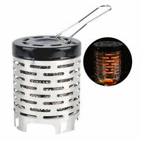STARCAMP Mini Portable Camping Gas Stove Stainless Steel Folding Heater for Outdoor Patio Butane Fuel Heating Cover Included sidabras