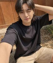 Anew Bros Basic Standard Casual Short Sleeve T-Shirt 10 Colors [Anse_9101] (A Type) Beige_Anse_9101/2Xl