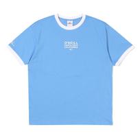 O'Neill Men'S Script Ringer Short Sleeve T-Shirt Omtrn2056-940 Sky Blue/00M