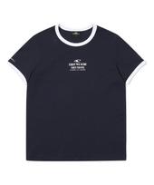 O'Neill Women'S Horen Ringer Short Sleeve T-Shirt Owtro6152-915 Navy/00S