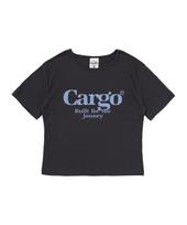 Cargo Bros For Woman Dot Logo Short Sleeve T-Shirt (Charcoal) Free