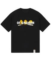 Graver [Unisex] 3 Smile Board Short Sleeve T-Shirt_Black/White Logo Black_White Logo/S