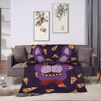 FNAF At Freddys Blankets Velvet Winter Portable Lightweight Thin Throw Blankets for Sofa Office Bedspreads Size: 75*100cm, Weight: 230 GSM