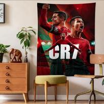 C-Cristiano R-Ronaldo CR7 Gobelenas Anime Spausdintas Didelis Sieninis Kabinamas Gobelenas Menas Sci-Fi Kambarys Namų Dekoras Sienos Menas Dekoras 100X70CM brown