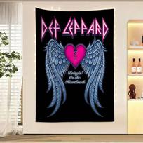 Rock And Roll Hall Of Fame Band D-Def L-LeppardS Hanging Bohemian Tapestry Hanging Tarot Hippie Wall Rug Dorm Japanese Tapestry 100X70CM