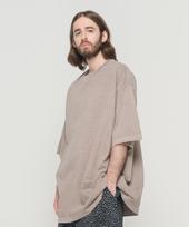 Cargo Bros Pigment Overbox Short Sleeve Tee (Brown) Free