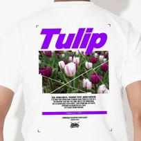 Doldol Loving-Flower_T_07 Loving Flower Spring Tulip Graphic Design T-Shirt White/M