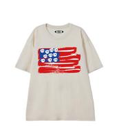 Biel Pretzel Flag Short Sleeve T-Shirt Cream M