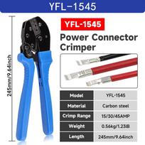 TC-1 Anderson Kabelio Gnybtas Powerpole Užspaudimo Replės YFL-1545 15/30/45 Rankinės Anglinio Plieno Minkšta Rankena Plastikinė Rankena YEFYM YFL-1545 black