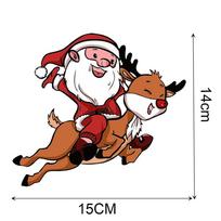 Hot Selling Car Stickers Christmas Santa Claus Elk Cartoon Car Body Glass Window Decoration Stickers