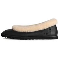 (WMNS) UGG Zora Leather Ballet Flat 'Black' Women's 1178450-BLK EU 37