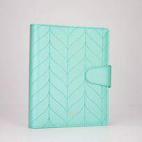 A5 Notebook Refillable Binder Planner Cover A6 Budget PU Leather Cash Organizer 6 Holes Journal Note Book 6 Ring Binder (Blue,90 sheets&A5/148X210mm) mėlyna