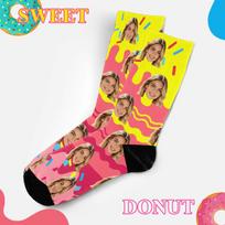 360 Digital Printing Spandex Blank Customized Socks ODM Service Low Minimum Order Quantity Quick Sample Delivery Novelty Socks 36-46 raudona