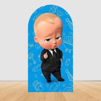 Boss Baby Arch Backdrop Wall For Children Boy Girl 1st Birthday Party Decor Baby Shower Background Double Side Cover Photo Props 1.6x3.9ft (50x120cm)