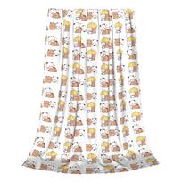 Bubu and Dudu Collage Blanket Flannel All Season Portable Super Warm Throw Blankets for Sofa Travel Rug Piece Size: 75*100cm, Weight: 230 GSM
