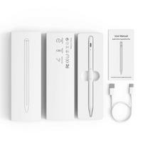 Stylus for iPad Wireless Type-C Charging Aluminum Metal Replaceable Nib Magnetic Attraction 2-in-1 Tilt Writing Anti-Mistouch