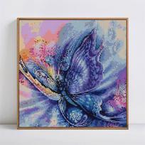 Deimantinis paveikslas Deimantinis drugelis siuvinėjimas Gyvūnų mozaikinis siuvinėjimas kryželiu 30x30CM