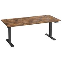 Reguliuojamo aukščio stalas 180x80x72-120 cm Rudos medienos ir plieno
