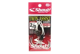 Shout 43-TA Twin Assist Double Barb Hooks Rigged Size 2/0 (5843)