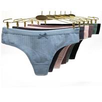 Sexy Lingerie Women's Cotton G-String Thong Panties String Underwear Women Intimate Ladies Low-Rise Thongs 6 pcs M