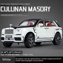New 1:24 Scale SUV Model Car Toy Zinc Alloy Pull Back Die-cast Toy Car with Sound and Light Front Wheel Steerable Suitable for Children Boys Gift balta