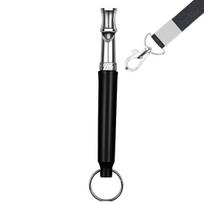 Dog Whistle Professional Recall Dog Training Whistles with Lanyard Adjustable Ultrasonic Silent A black