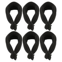 10PCS Hair Bun Maker Minimalist Lightweight Comfortable Sponge Bun Hair Tool for Hairstyle Styling black