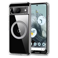 Clear Magnetic Phone Case For Google Pixel 9 Pro XL 8 Pro 8A 7 Pro 7A Wireless Charge Transparent TPU Soft Edge Shockproof Slim Hard PC Bumper Cover Google Pixel 9 skaidri