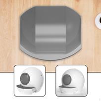 Self Cleaning Cat Litter Box Tray Holder Pan Easy Installation Large Container Replacement