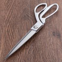 8.5/9.5/10.5Colio Siuvėjo Didelės Žirklės Profesinės Mangano Plieno Siuvimo Žirklės Sidabrinės ŽirklėsMakiažas 8.5 inches gray